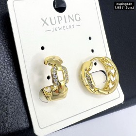 Сережки Xuping14К 10351 (1,5 см.)